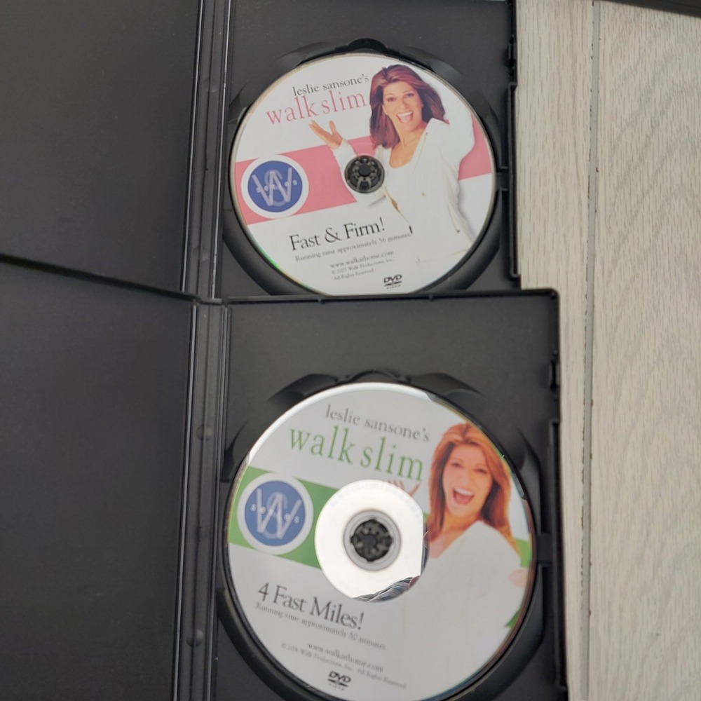 Leslie Sansone Walk Away the Pounds And Slim DVD Lot of 5 Home Workout Gym - Picture 5 of 5